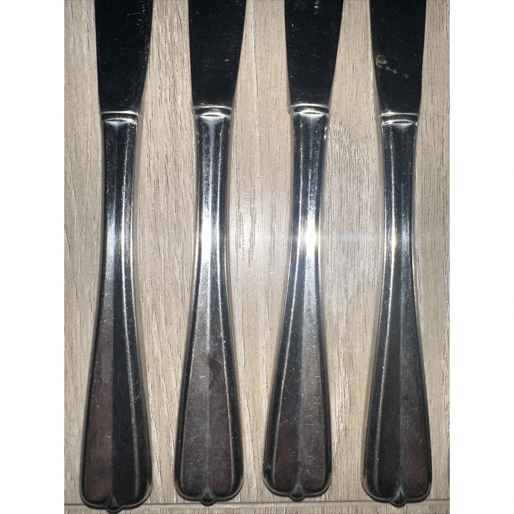 6 STAINLESS‎ STEEL SILVERWARE FLATWARE ONEIDA GALA IMPULSE DINNER KNIVES